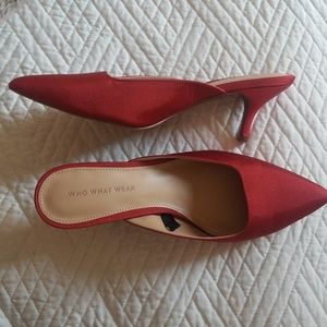 NEW 8.5 Who What Wear Red Kitten Heels